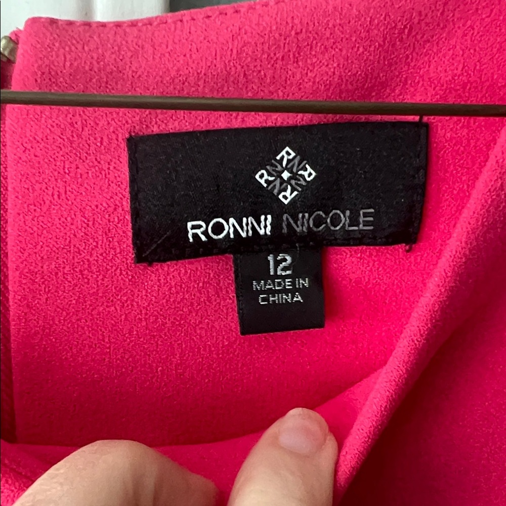 Ronni Nicole Vibrant Pink Dress
